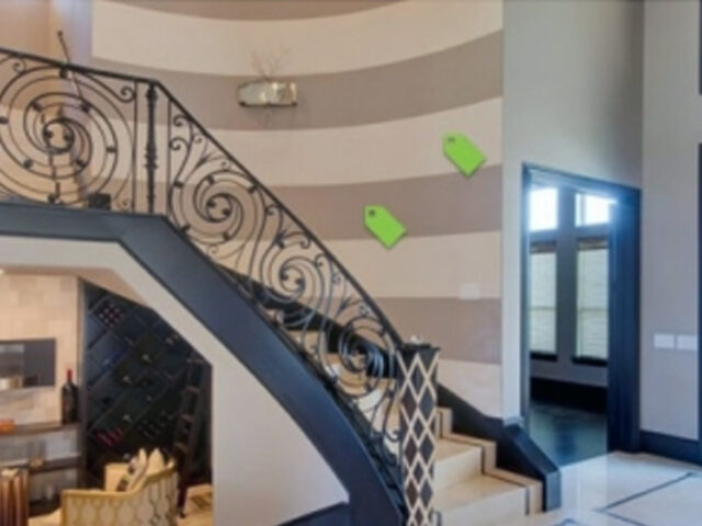 Czarna ozdobna balustrada wewnętrzna BKW 021