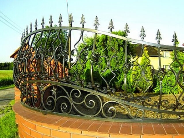 Półokrągłe ogrodzenie ozdobne OK 017