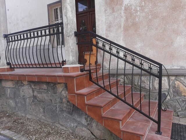 Nowoczesna balustrada zewnętrzna BKZ 065