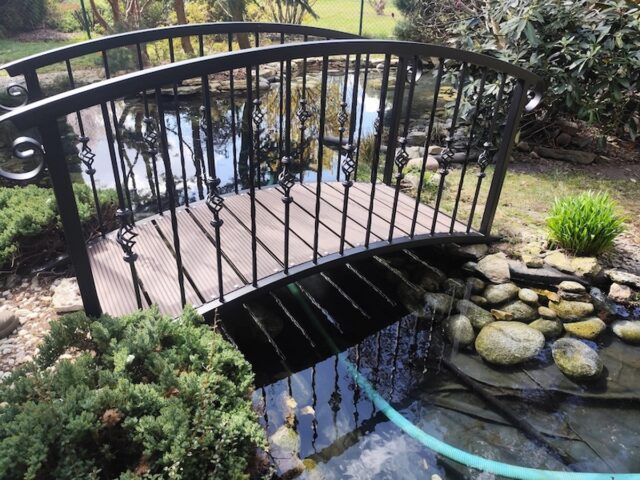 Mostek ogrodowy metalowy kuty KA 2