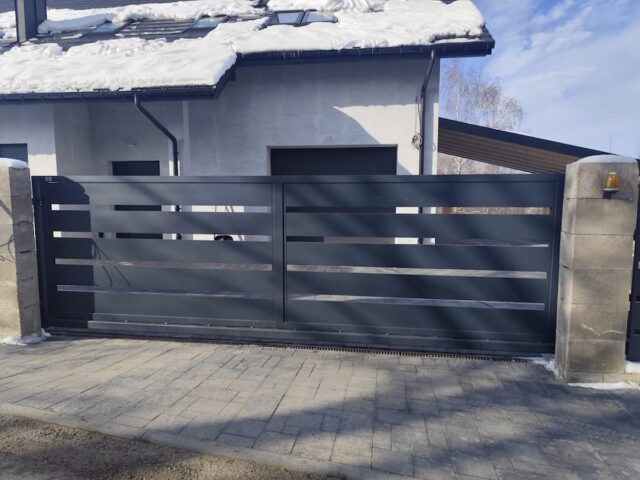 Brama wjazdowa przesuwna ogrodzeniowa nowoczesna BP 034