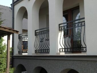 Balustrada kuta zewnętrzna zdobiona BKZ 064