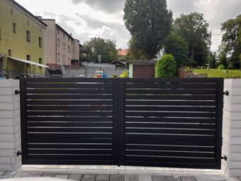 Brama ogrodzeniowa, wjazdowa, uchylna, nowoczesna BU 094