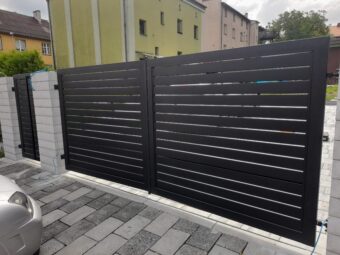 Brama ogrodzeniowa, wjazdowa, uchylna, nowoczesna BU 094