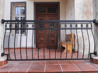 Nowoczesna balustrada zewnętrzna BKZ 065