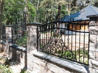 Ogrodzenie kute zdobione OK 043