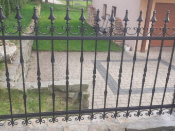 Ogrodzenie kute zdobione OK 054