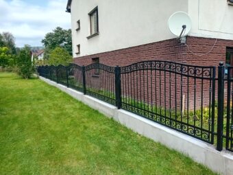 Ogrodzenie kute zdobione OK 058