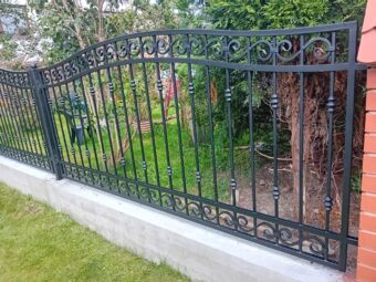 Ogrodzenie kute zdobione OK 058