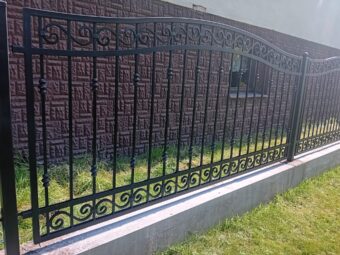 Ogrodzenie kute zdobione OK 058