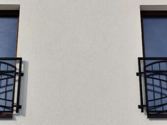 Balustrada zewnętrzna balkonowa czarna BKZ 090