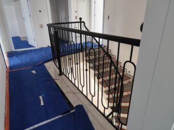 Balustrada kuta wewnętrzna schodowa półokrągła&nbsp;i&nbsp;prosta BKW 049