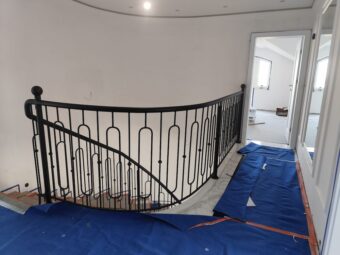 Balustrada kuta wewnętrzna schodowa półokrągła&nbsp;i&nbsp;prosta BKW 049