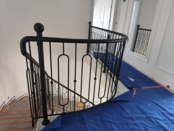 Balustrada kuta wewnętrzna schodowa półokrągła&nbsp;i&nbsp;prosta BKW 049