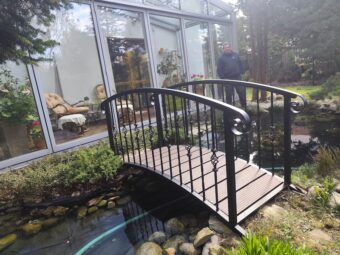 Mostek ogrodowy metalowy kuty KA 2